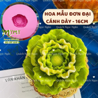 Khuôn silicon mẫu đơn đại cánh dày 16cm 